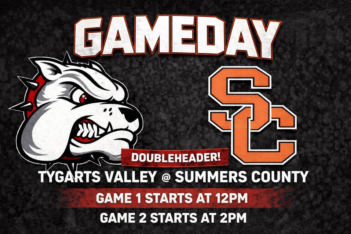 SummersCountyBB's tweet photo. Come out and see us as we host Tygarts Valley for a Doubleheader! https://t.co/s1szXu4W8k