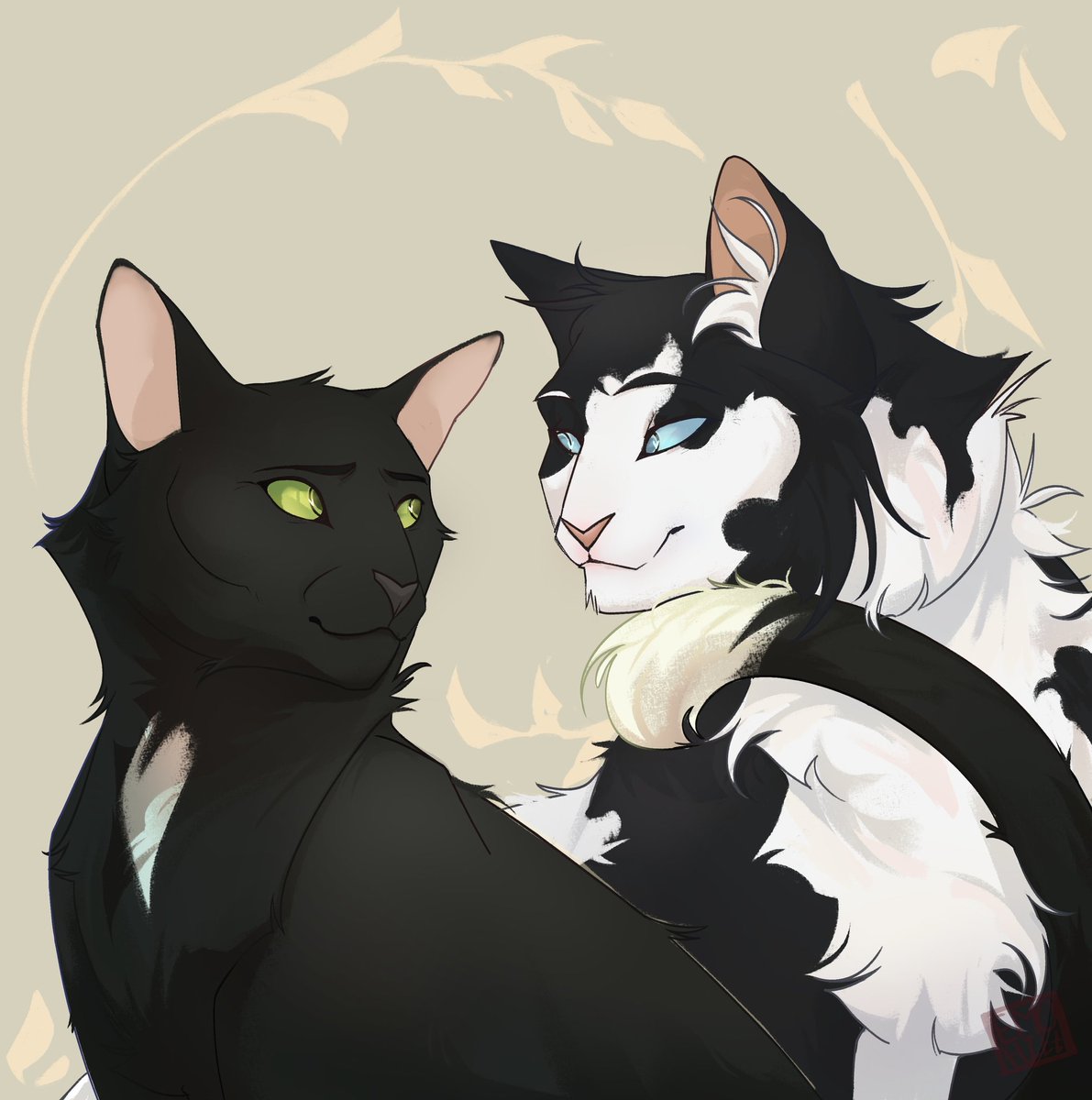 kediki_na_yeje's tweet image. Old man yaoi 
#warriorcats #wc #ravenbarley #digitalarts