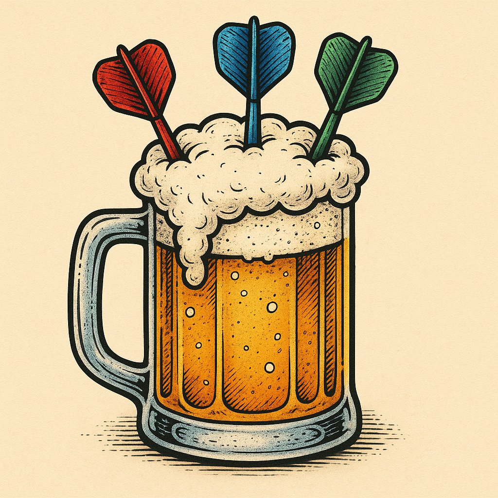 DartRise23's tweet image. Three darts. One target. No excuses. Even the beer knows what’s about to happen. Precision isn’t luck, it’s a habit you build throw after throw. Wear the mindset. 👉 Follow @DartRise23 for those who take darts seriously #darts #dartplayer #barlife #precision