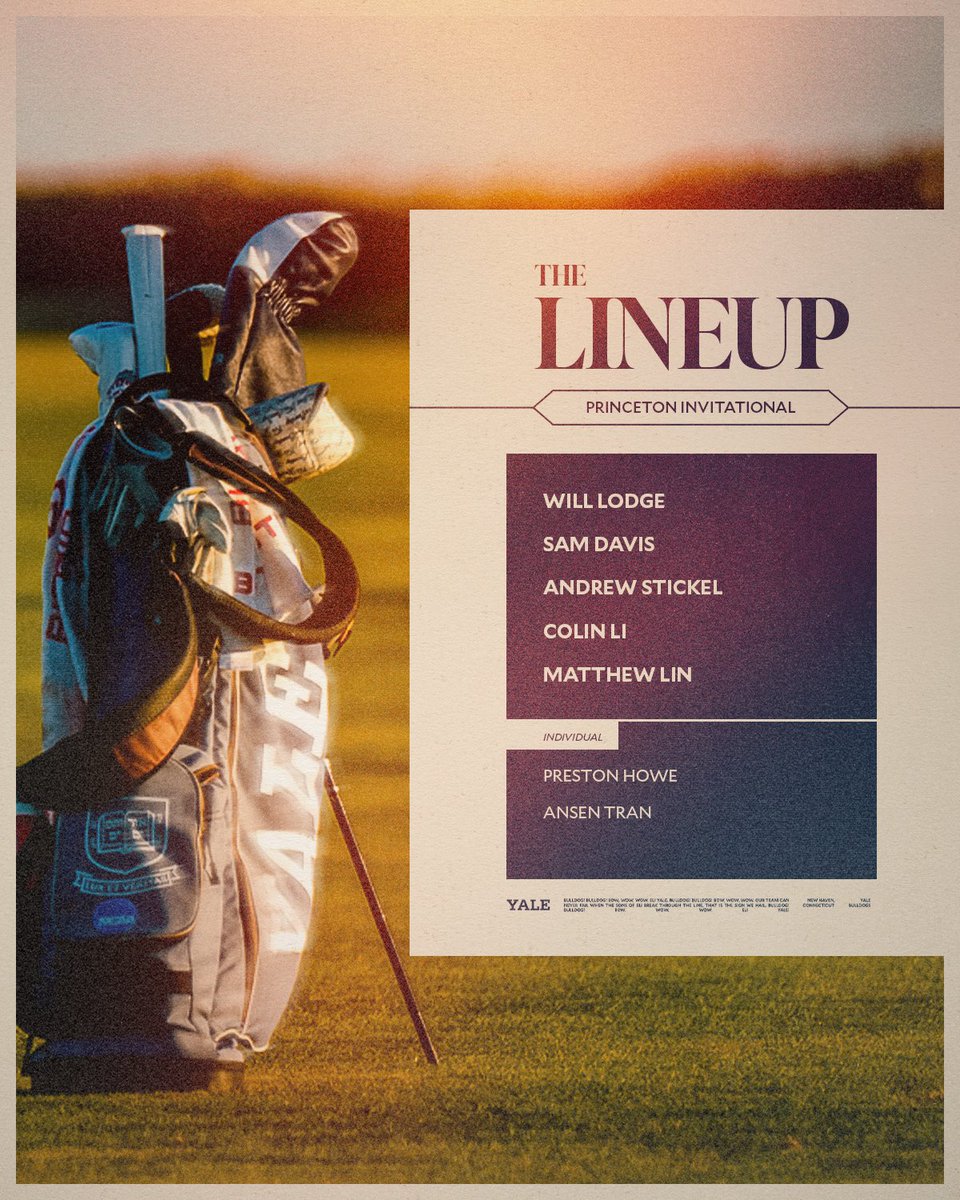 YaleMGolf's tweet photo. Teeing it up in the Garden State!

🆚 Princeton Invitational
⛳️ Springdale Country Club
📊 https://t.co/l0vElyuo83 https://t.co/C4YEXAUFKQ