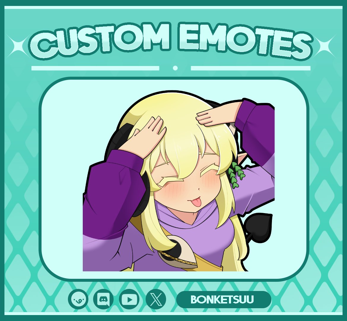 Bonketsuu's tweet image. 💜Commissions from @itssopanda 💜
.
Commission is still available on VGEN : vgen.co/Bonketsuu 
.
#emotes #art #commissions #commissionsopen #VGen #VGenComm #chibi #YCH #ychcommission
