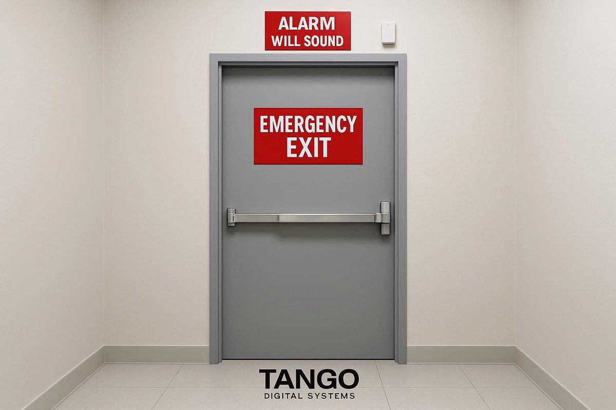 tangolistic's tweet photo. Access control hack people forget: emergency exit doors should be alarmed. Otherwise they become the “quiet way out.”
#AccessControl #FacilitySecurity #Safety https://t.co/mPgYXQgGIu