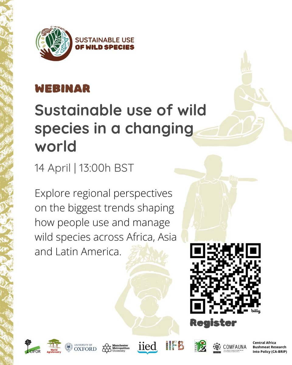 TheLandAlliance's tweet photo. 📣 Save the date

Webinar: Sustainable use of wild species in a changing world

Join the launch of the Sustainable Use of Wild Species Transformative Partnership Platform (#SUTPP) & explore regional perspectives from Latin America, Africa & Asia.

📅 14 Apr | 13:00 BST
🔗: https://t.co/LtOxN9yB0T