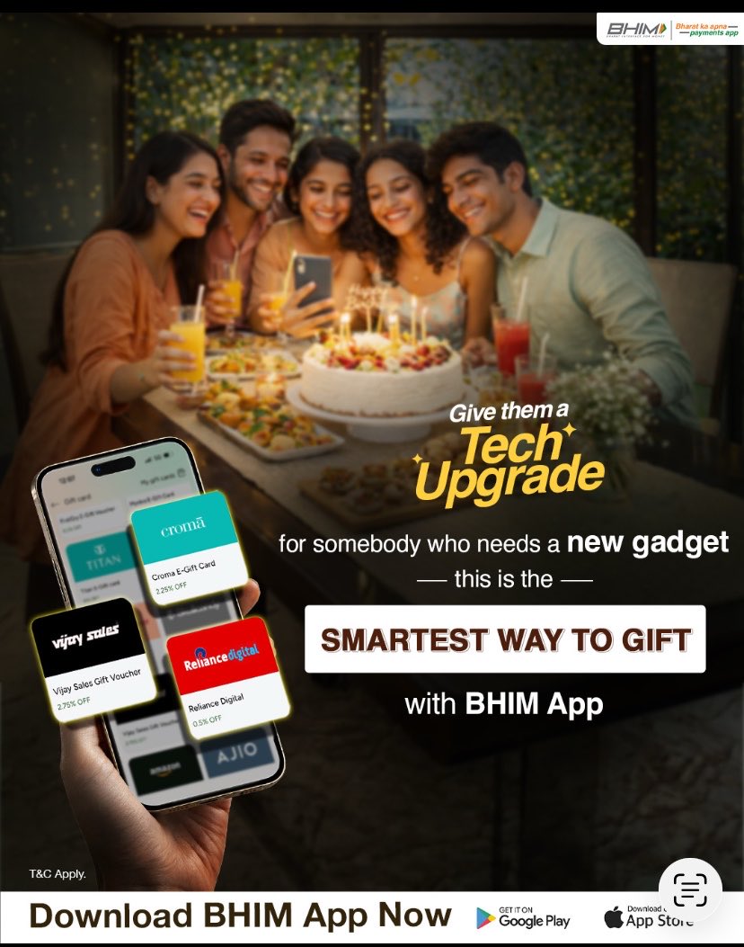 Tech_glareOffl's tweet image. Some gifts get a smile, and some get a “YOU KNOW ME SO WELL”! 
That’s usually when it’s a birthday gift card from the BHIM App 

Download Now: bhimap.onelink.me/N14i/tqrpmo7r

#BHIMPaymentsApp #SeamlessPayments #GiftCard #Birthday