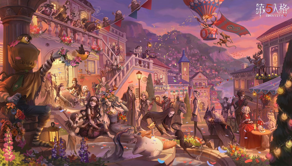 idvlogic's tweet image. [ Chinese 8th Anniversary Official Art ]

Flowers, lanterns, and celebrations! What a wonderful evening—it seems the Hunters are already celebrating~