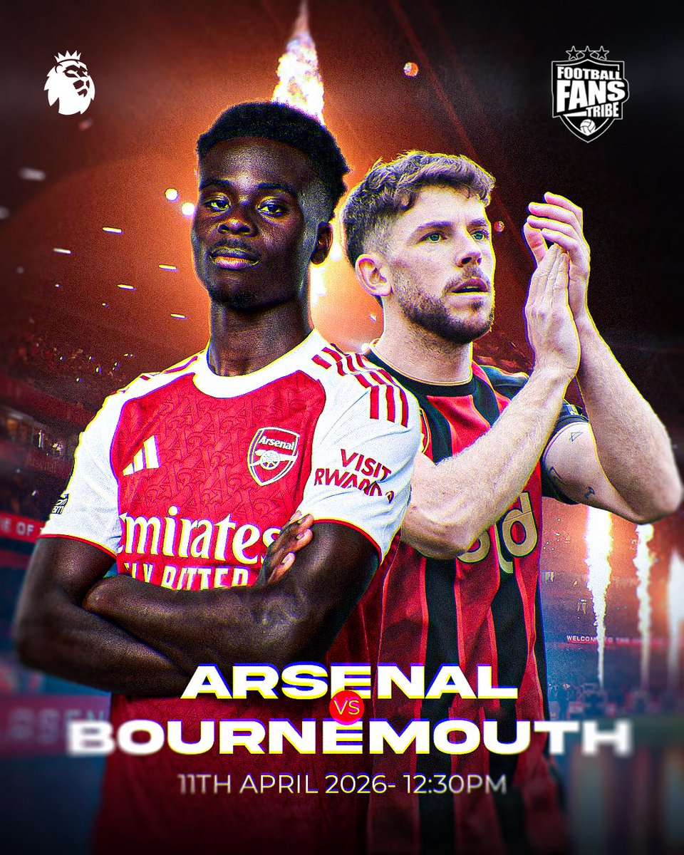 FansTribeHQ's tweet image. Here are today’s Hot Fixtures in the English Premier League as we officially step into the RUSH HOUR phase of the season;

Arsenal 🆚 Bournemouth @ the Emirates 🏟️ by 12:30pm
Liverpool 🆚 Fulham @ Anfield 🏟️ by 5:30pm

How una see the weekend?

#Arsenal #Liverpool #fulham