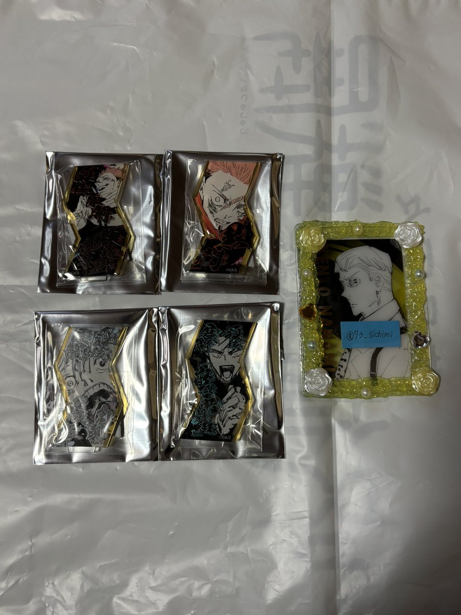 73_sichimi's tweet photo. 【交換　譲渡】 呪術廻戦  呪術  必殺技アクリルスタンドコレクション アクスタ ジャンプショップ ジャンショ

譲)虎杖　伏黒　宿儺　真人

求)同種七海＞定価＋送料

郵送お取引優先、お手渡しは要相談
検索からもお声がけください🔍 https://t.co/kGlLALpqCZ