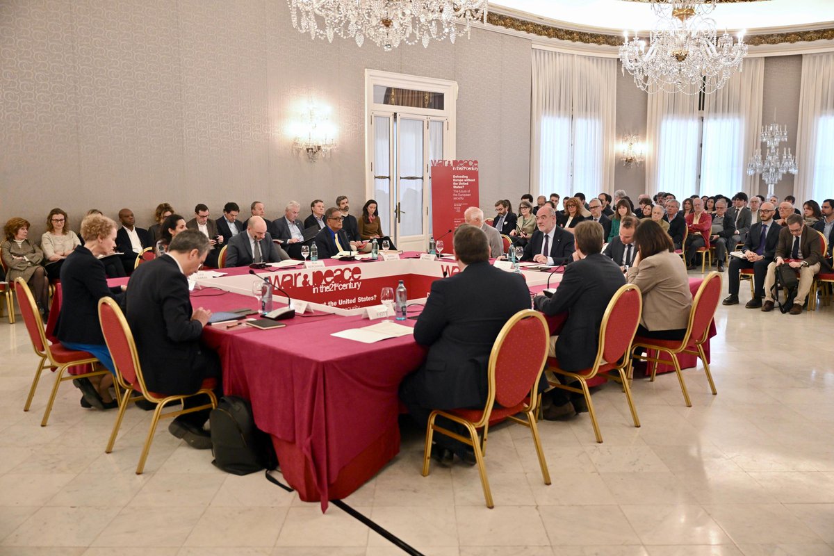 CidobBarcelona's tweet photo. In a world of rising geopolitical tensions, Europe faces unprecedented challenges.

In this context, the 24th edition of CIDOB's “War and Peace in the 21st Century” international conference gathers high-level experts in Barcelona today to address the future of European security https://t.co/XwbvOw4NgJ