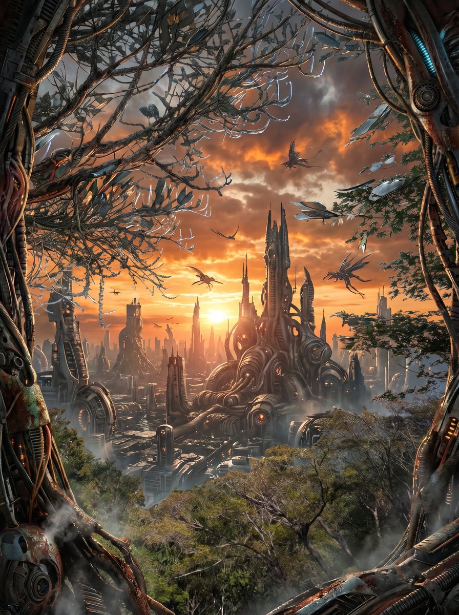 DarkartNao's tweet image. [REPORT] The City as Host.
[4/11] / Sector 007/ Infestation Level: α
"The familiar streets have begun to breathe."
​#BioUrbanGenesis #ErodingMetropolis #Biomechanical #DarkSurrealism