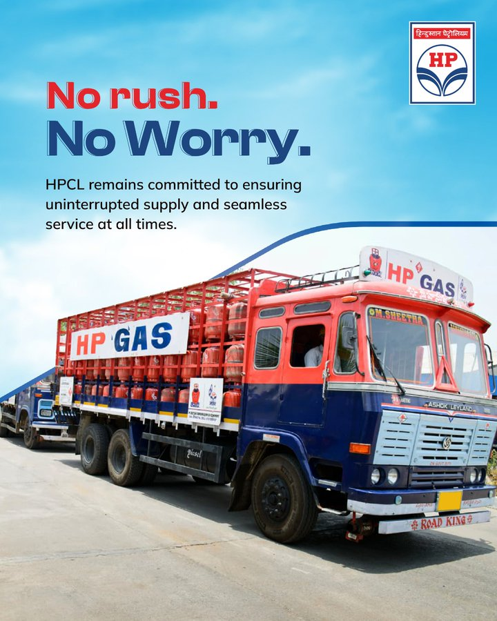 HpgasRanchi's tweet photo. WHEN HP GAS IS AVAILABLE THEN THERE IS NO WORRIES. HPGAS RANCHI.
@HPCL @PetroleumMin https://t.co/bIl8pEyfMf