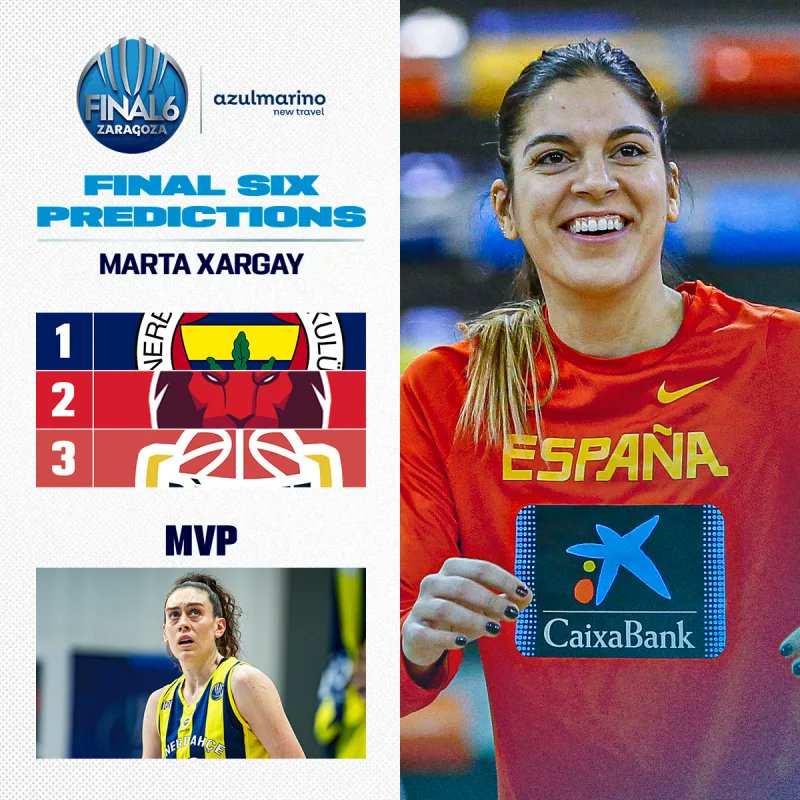 CoachRookie's tweet image. 🔮 Marta Xargay's Final Six predictions:

#Champion: Fenerbahçe
#MVP: Breanna Stewart

#EuroLeagueWomen x #FinalSix