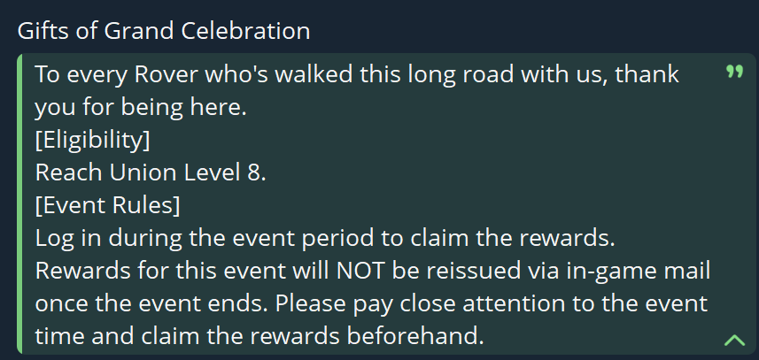 Riju1T_T's tweet image. wuwa 3.3 leaks//
3.3 login event for pulls ( might be higher than the standard patches )