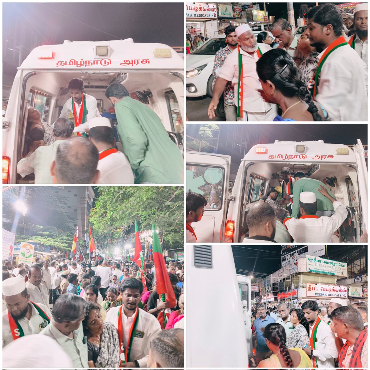 ஈரோடு கி.தொகுதி வேட்பாளர் கோபிநாத் பழனியப்பன் அவர்களுக்காக திமுக MP திருமதி.கனிமொழி கருணாநிதி பிரச்சாரம் செய்த போது மயங்கி விழுந்த பெண்மணியை மீட்டு ஆம்புலன்ஸ் மூலம் மருத்துவமனைக்கு அனுப்பி வைத்தேன். 

#ErodeWithDMK  #VoteForDMK
#GopinathPalaniyappan #SDPIERODENORTH #sdpierode