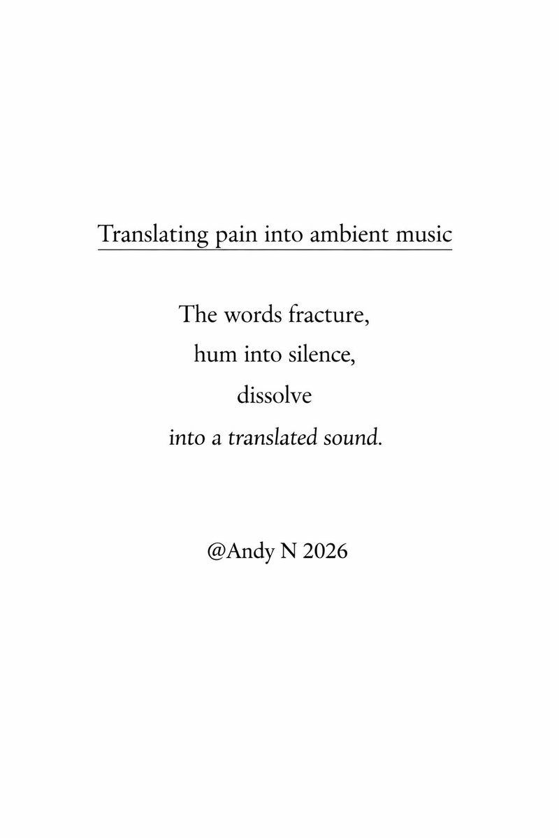 aen1mpo's tweet photo. Day 11 of #NaPoWriMo (National Poetry Writing Month)
Full details of the project here
https://t.co/8xc9HqPbce
#poetry #minipoetry #experimentalpoetry #poem #silence #smallpoetry https://t.co/CnSypzTBfU