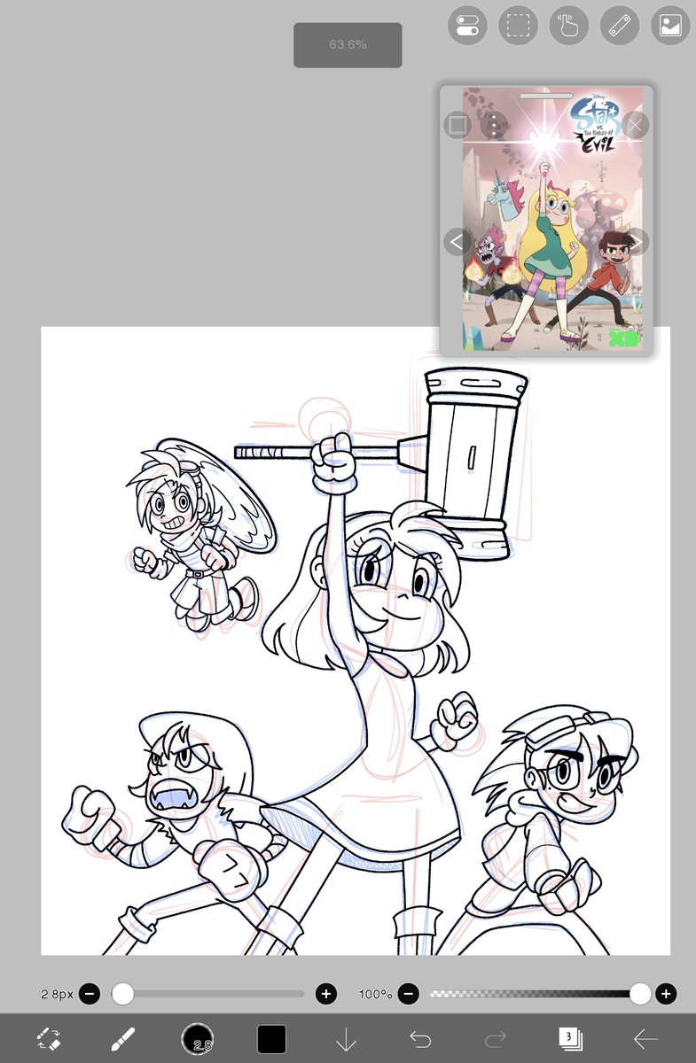 katami_artz's tweet photo. Star the forces of evil, sonic version! Amy gets her girl power moment ✨ https://t.co/bUisWy8nUr