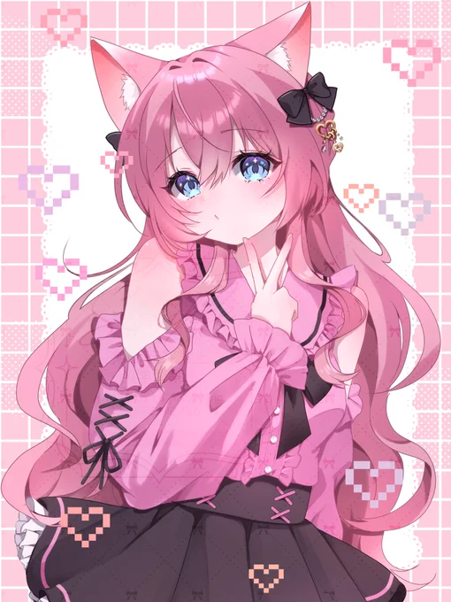 スケブ納品いたしましたー! お洋服おまかせだったから地雷ちゃんにしちゃった( ᵒ̴̶̷̤໐ᵒ̴̶̷̤ )やはり似合ってらっしゃる ご依頼ありがとうございました 現在もスケブ募集中です! 背景はこの感じですがご興味ある方は是非〜 #skeb #イラスト募集中