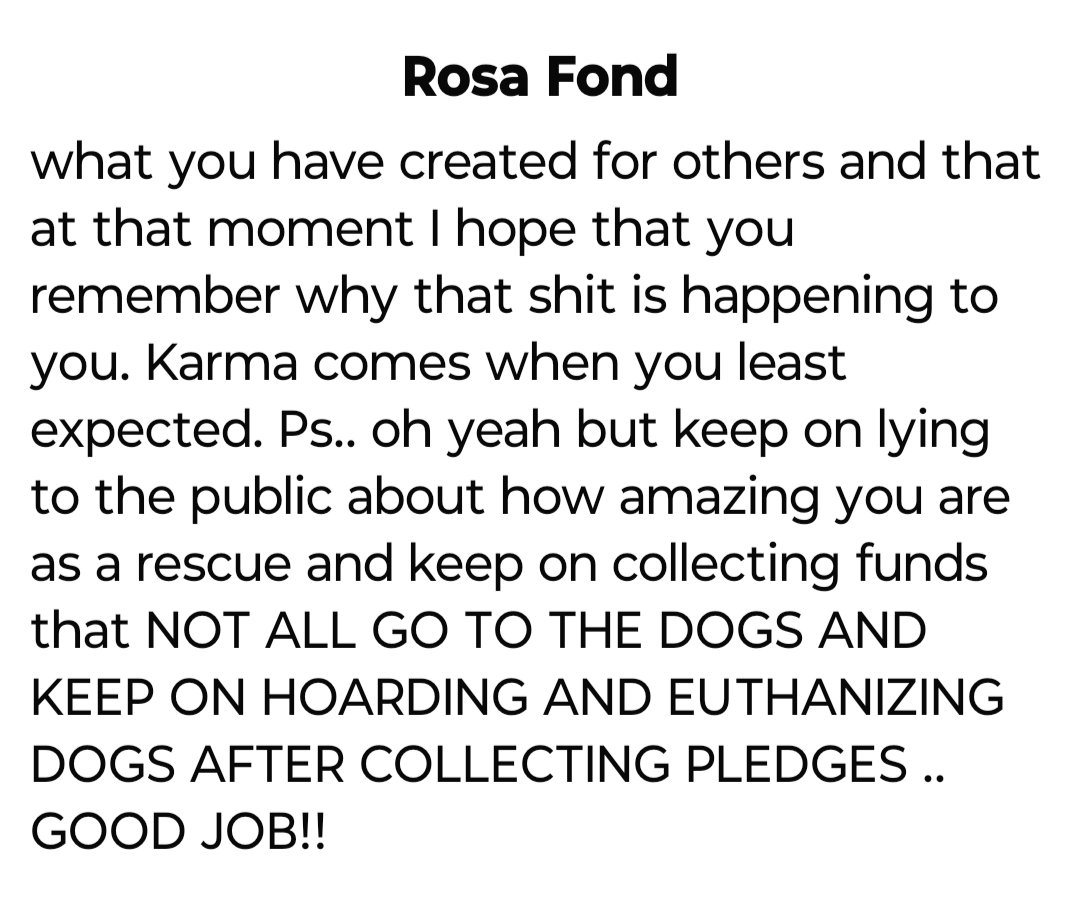 #rosafond is phony from way back in the day.

The accusations she makes about others. Reminds me of the saying what you see in others exists in you.

Sounds like she describes herself speaking ill of unnamed others. Such BS.

Meet the real Rosa Fond. 

haauexposed.com/meet-the-fonds/