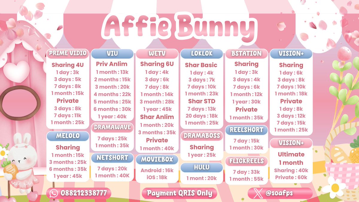 lodym_s's tweet photo. WTS WTB JUAL BELI APLIKASI PREMIUM MURAH BERGARANSI FAST 

netflix, disney, vision, canva, capcut, iqiyi, loklok, hbo max, viu,  prime, chatgpt, youtube, vidio, gemini, claude appmus, dazzcam, dramabox, catchplay crunchyroll meitu wink

order: https://t.co/Eyo6jX4ZLF
#zonauang hh https://t.co/fs9eS8VzLx