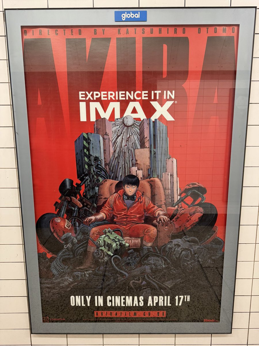 イギリス最大のスクリーンというBFI IMAXでAKIRA上映。これは行かねば。