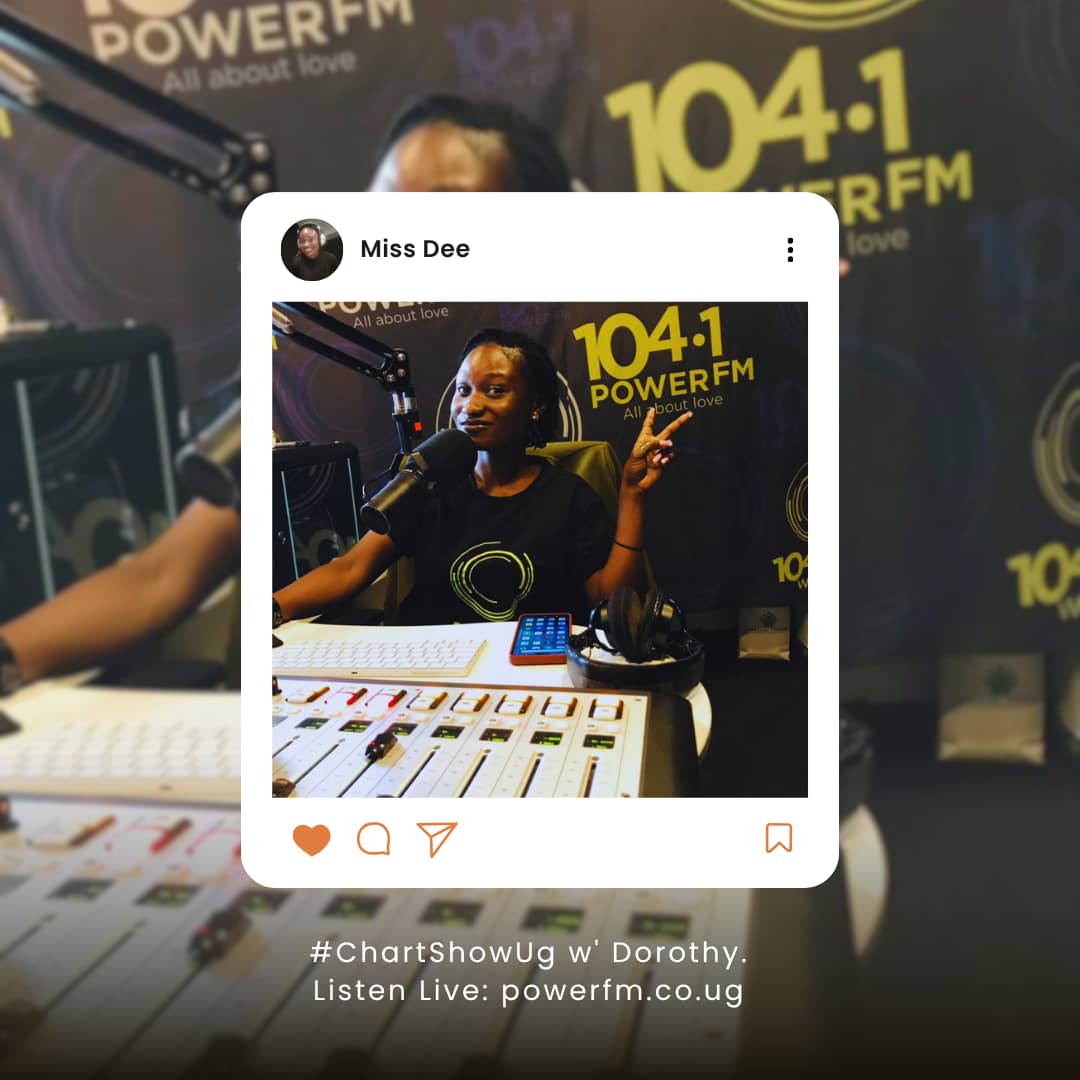 powerfmuganda's tweet photo. Who’s rolling with you for the ultimate countdown? 🚗💨 20 songs, 2 hours, and Christ fun with @dorothy_antige! 💃

Also, "Super Power" by @Limoblaze is on the premier pursuit slot. Tell us, should we lock it in or what? 👀 
#ChartShowUg https://t.co/rQ6QhVNbyw
