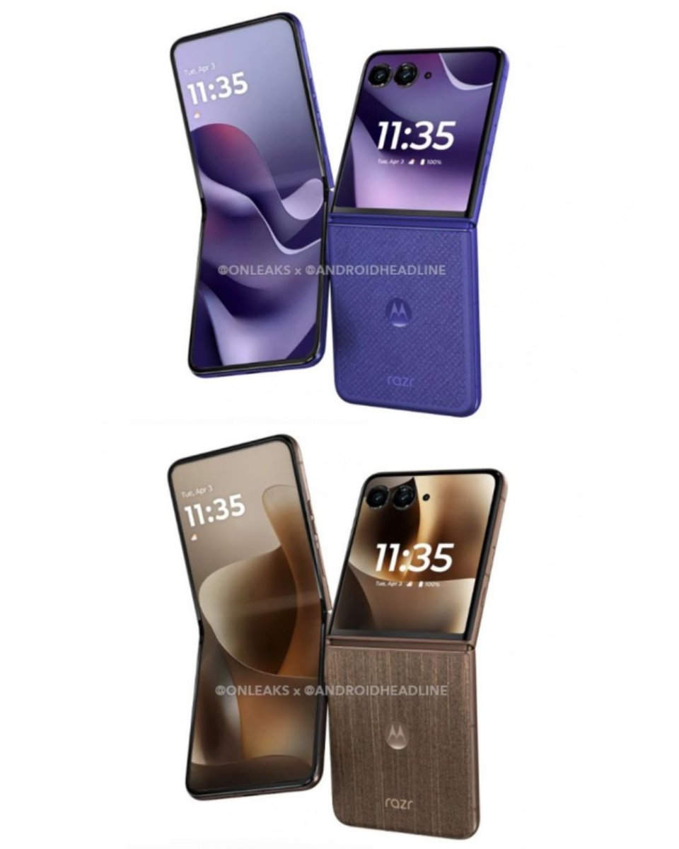 drbeel_techno's tweet image. #Motorola
تسريبات الشكل النهائي لهواتف موتورولا القادمة خلال الشهر الجاري:
- Motorola Razr 70 Ultra 
- Motorola Edge 70 Pro 
- Motorola Razr 70
يتبع