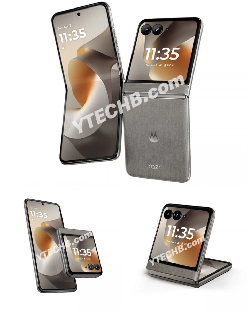 drbeel_techno's tweet image. #Motorola
تسريبات الشكل النهائي لهواتف موتورولا القادمة خلال الشهر الجاري:
- Motorola Razr 70 Ultra 
- Motorola Edge 70 Pro 
- Motorola Razr 70
يتبع