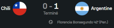 fenottes's tweet photo. [Sélection - Ligue des Nations du Conmebol]
Chili 🇨🇱0-1🇦🇷 Argentine
90 minutes de jeu pour Christiane #Endler https://t.co/ubYd4CIl14