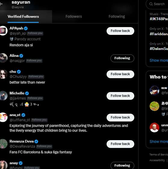 sayvra's tweet photo. aku foll satu2 ya beb, makasih banyak ini lagi limit tenang aja.. Takut ke sus elon https://t.co/UKzC7K3D6H