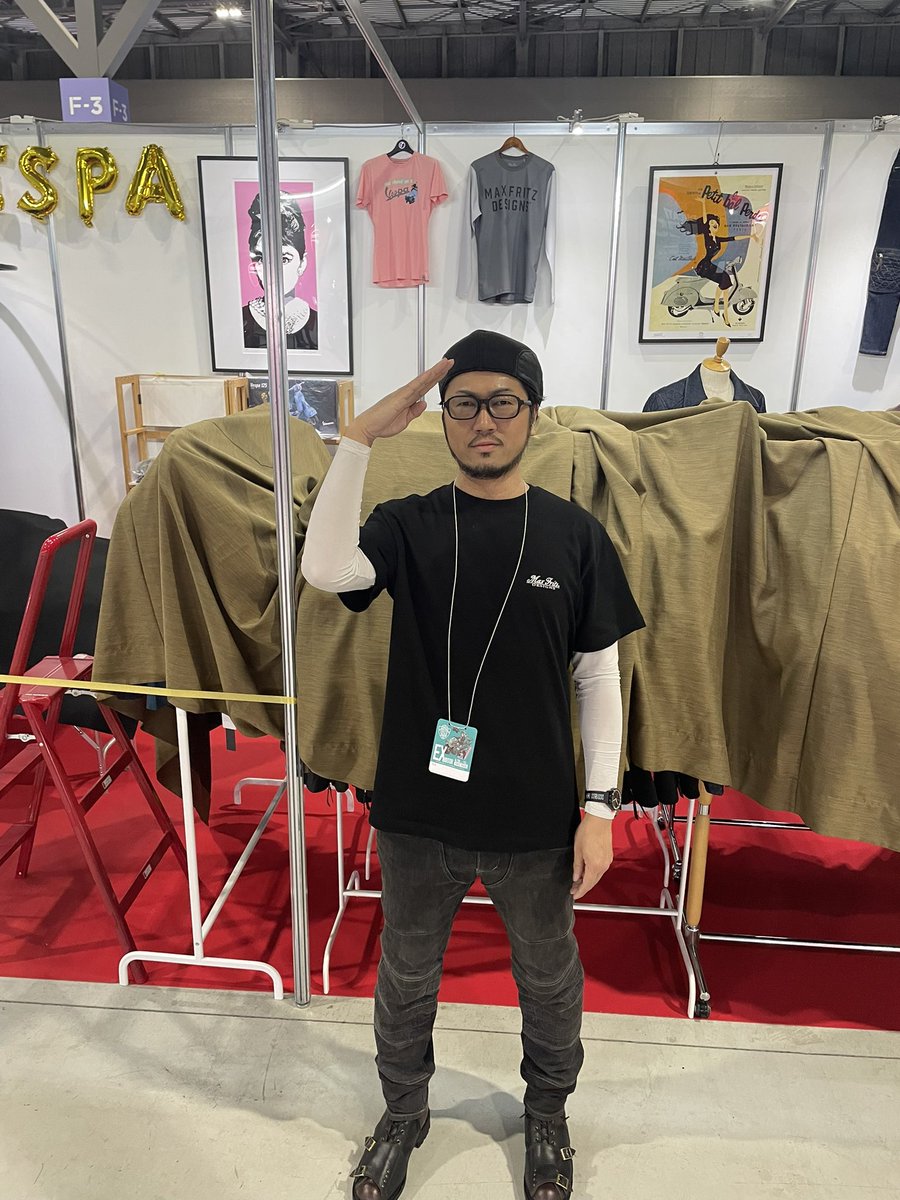 shippo_ya's tweet image. 【名古屋モーターサイクルショー】
2日目も無事終了！
皆さま、誠にありがとうございました！

1日目・・・ボス降臨
2日目・・・伝説のブーツ職人降臨
明日3日目は・・・新作フェイスガードとメッシュJK降臨！

お楽しみにー！！！

#名古屋モーターサイクルショー
#MaxFritz
#マックスフリッツ