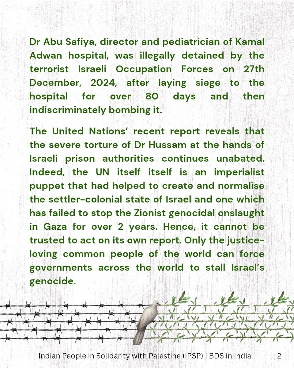 Indian People in Solidarity with Palestine tweet media