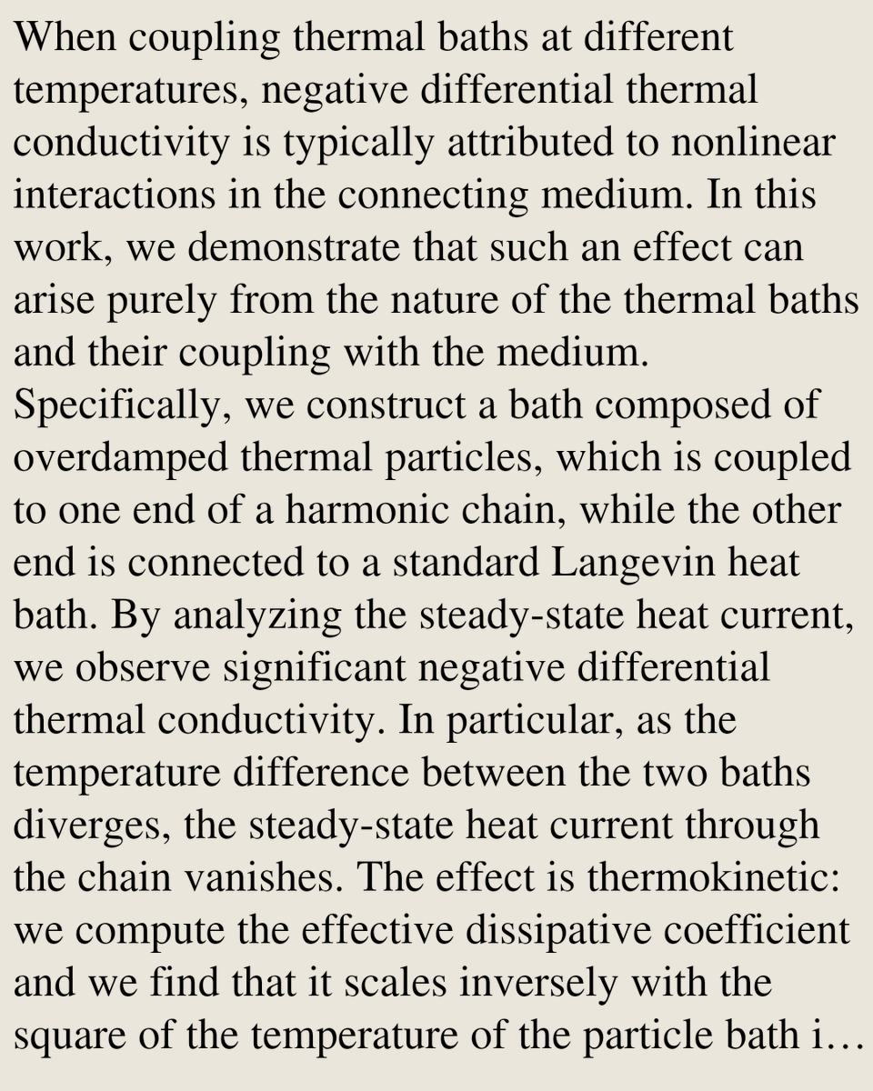 StatMechanics's tweet photo. Negative Differential Heat Conductivity in a Harmonic Chain Coupled to a Particle Reservoir

Simon Krekels, Christian Maes, Ion Santra, Ruoxun Zhai
https://t.co/h1n8pC5tDE [𝚌𝚘𝚗𝚍-𝚖𝚊𝚝.𝚜𝚝𝚊𝚝-𝚖𝚎𝚌𝚑 𝚌𝚘𝚗𝚍-𝚖𝚊𝚝.𝚜𝚘𝚏𝚝] https://t.co/sTybxxDLRX
