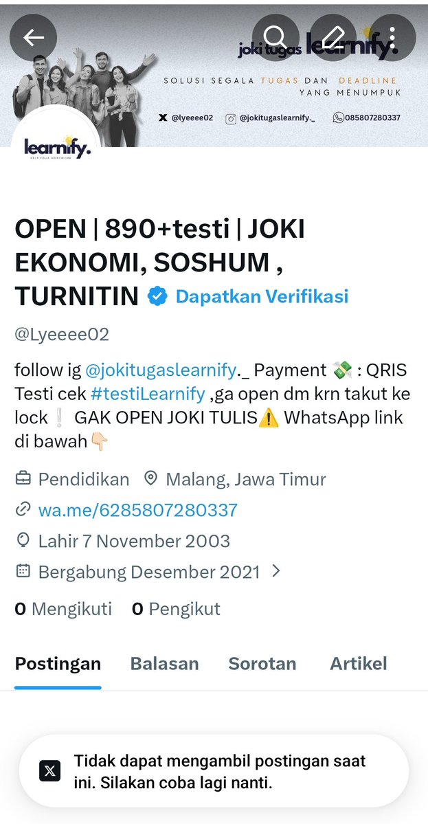 OPEN | 890++ testi | Joki Ekonomi Soshum tweet media