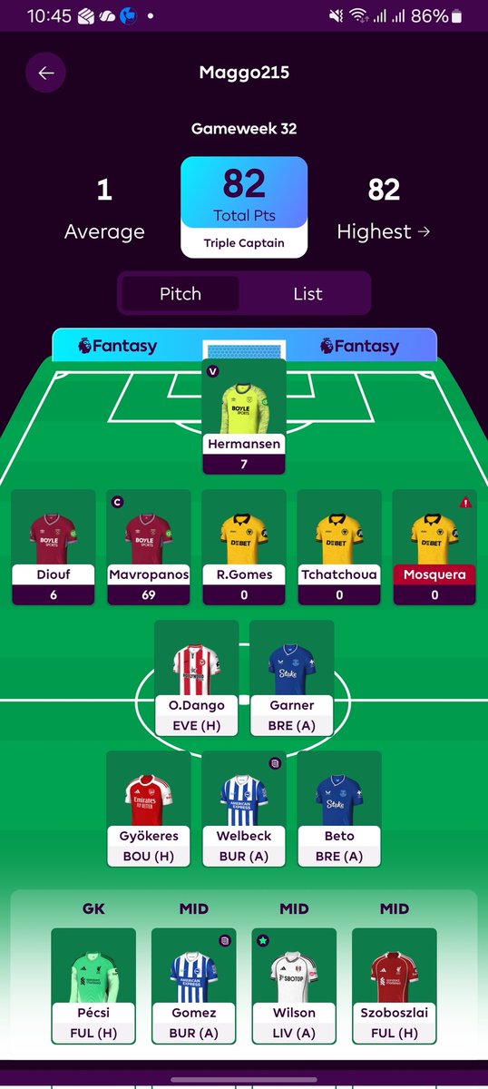 #FPL ine vene vayo... How does one tripple captain a defender of a relegation threated team and earn 69 points 🤯