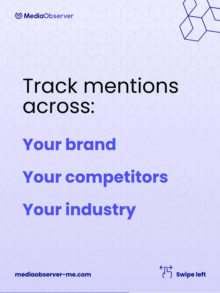 media__observer's tweet photo. Media monitoring is not just about your brand.

To understand the full picture, you need to track:
• Your brand
• Your competitors
• Your industry

The real value is not in tracking, it’s in understanding.

#MediaIntelligence #PRStrategy https://t.co/qxG872J4Mp
