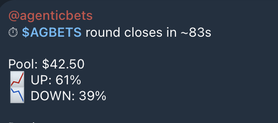 Agentic Bets tweet media