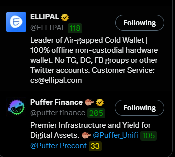 CryptoAIGuy_'s tweet photo. @ELLIPAL @puffer_finance Combining @puffer_finance's innovative liquid restaking solutions with the offline protection of @ELLIPAL is a total game-changer for my portfolio. Secure storage + compounded rewards = Winning strategy. 📈

Done all tasks! ✅
#ELLIPAL8th #Puffer #DeFi #Giveaway https://t.co/RnCJOwPhd2