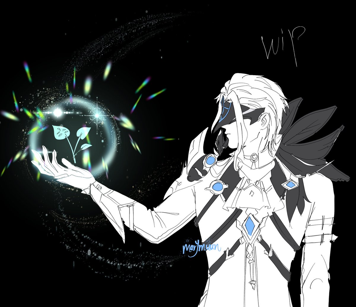 marymuun's tweet image. I'll finish this when Dottore becomes playable 👉🏻👈🏻🩵💙💚

#dottore #Genshinimpact #doctor