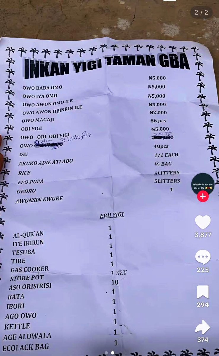 Abdulofkwara's tweet image. You see why it’s good to marry Ilorin women? 😅 Our pride list no too stress like that , very soft, simple and sensible 💯❤️ 

#Ilorin  #Simplicity