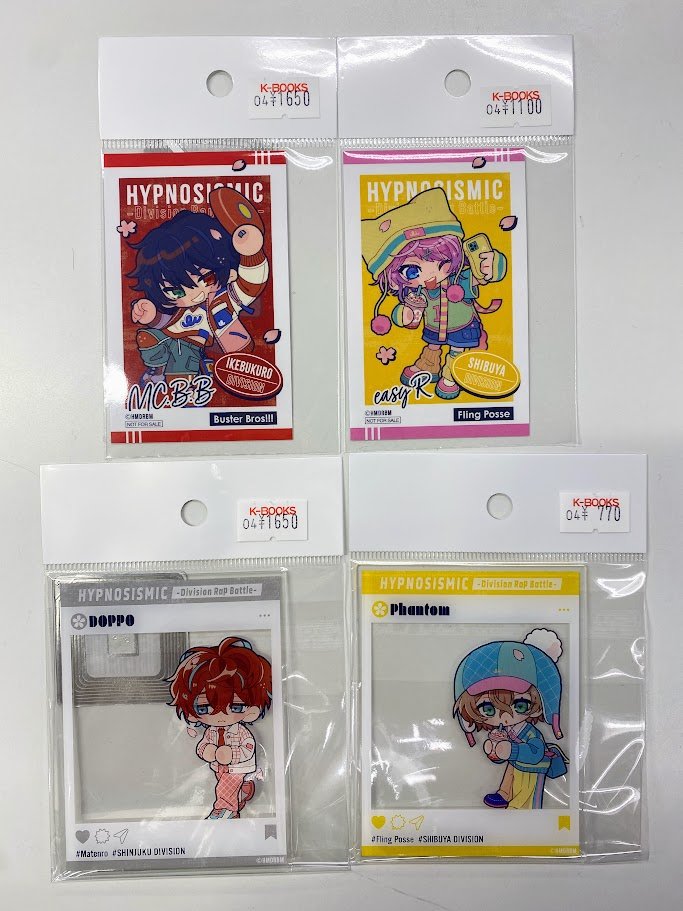入荷情報】 『ヒプノシスマイク』 SHIBUYA109 コラボ 関連グッズが続々