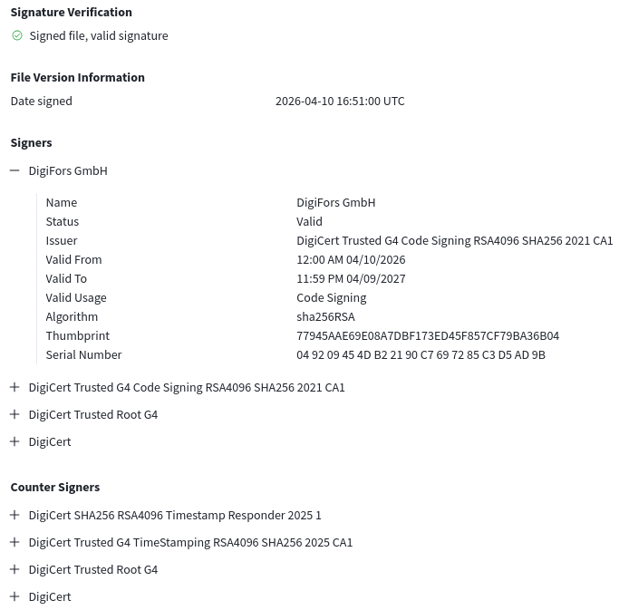malwrhunterteam's tweet image. "DigiFors GmbH is a specialized German IT forensics &amp;amp; cybersecurity service provider. It offers digital forensics, incident response, pentesting, and SOC services, serving authorities, law firms, and companies. It is a BSI-accredited APT-Response provider &amp;amp; ISO 27001 certified."