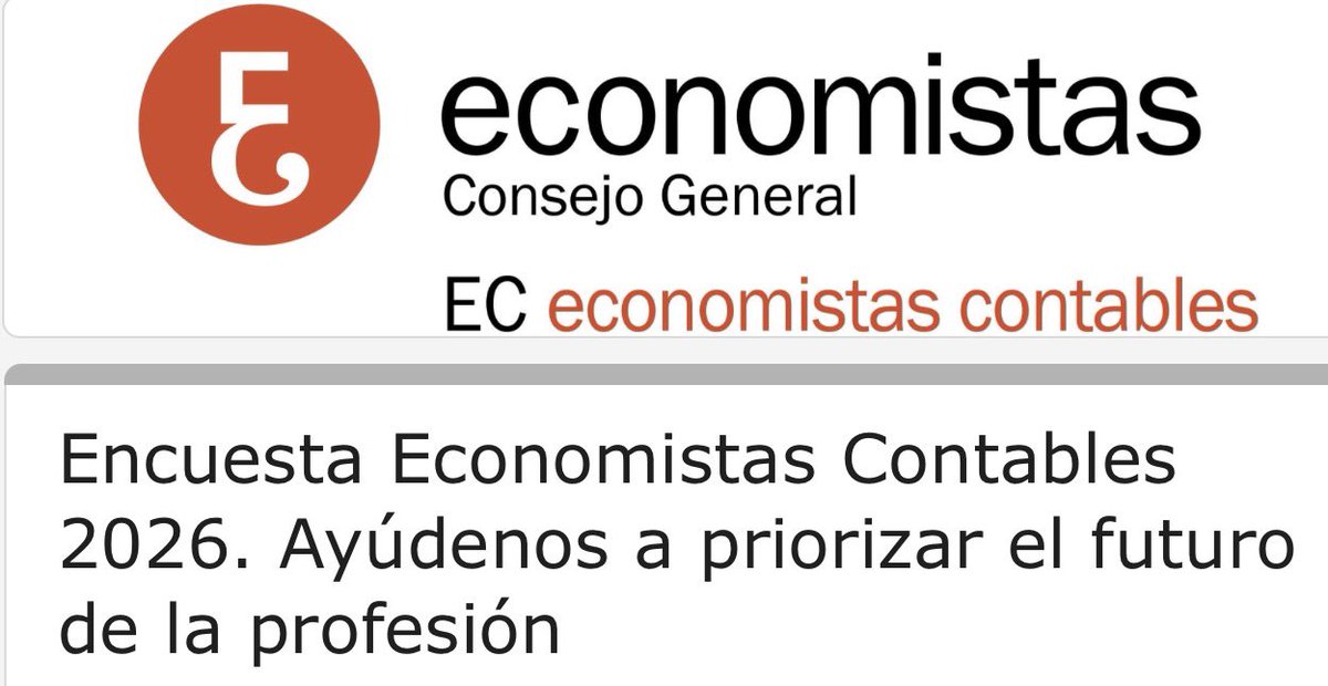 EContables's tweet photo. #encuesta Te agradeceremos que respondas a esta breve encuesta estratégica que lanzamos, dirigida a todos los profesionales vinculados a nuestro colectivo, para conocer vuestras necesidades, expectativas y prioridades para los próximos años.

Responder👉 https://t.co/osW7RK8uFp https://t.co/PA5VjHruTi