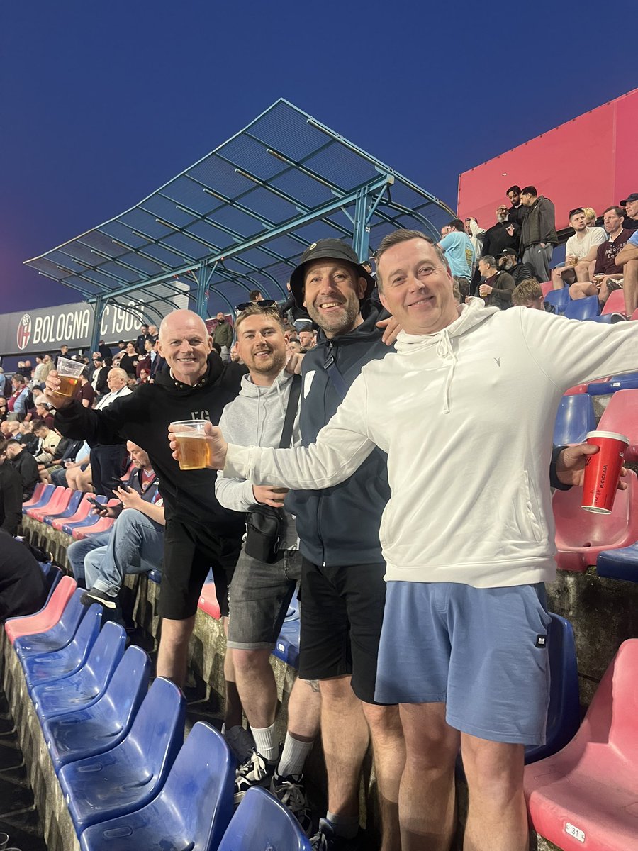 Fantastic trip to Bologna, European away days at there finest! #UTV
