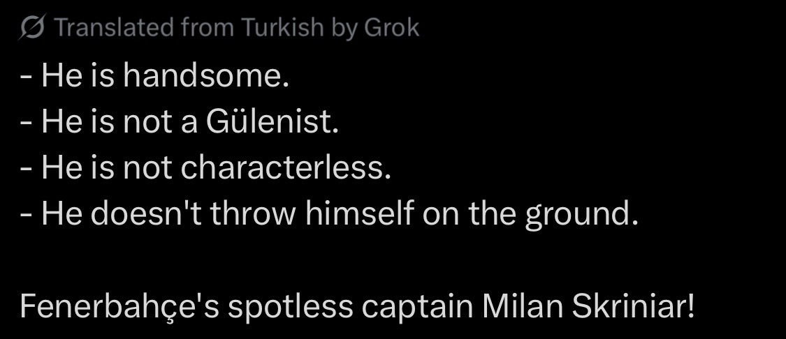 ProfSiddhartha's tweet photo. Grok otomatik İngilizceye çeviriyor her şeyi xd f.cü’yü gülenist diye çevirmiş xd üzdü https://t.co/OdWbG7CWi2