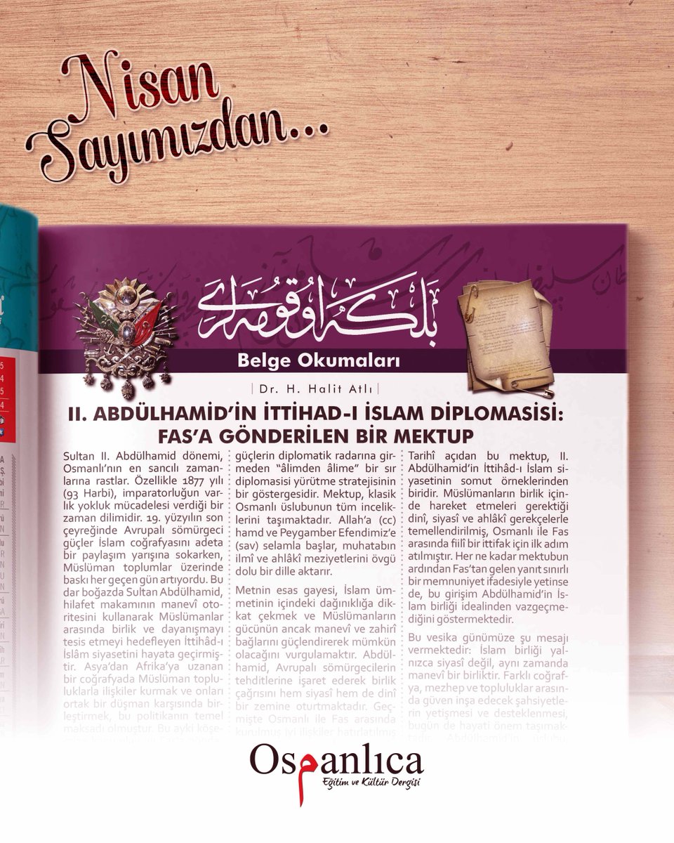 Osmanlıca Dergisi tweet media