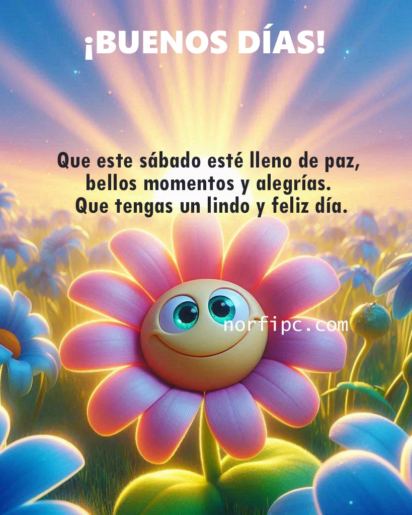 FrasesNorfiPC's tweet image. ¡Buenos días! 
Que este sábado esté lleno de paz, bellos momentos y muchas alegrías. Que tengas hoy un lindo y feliz día.
#buenosdias
#sabado
#felizsabado