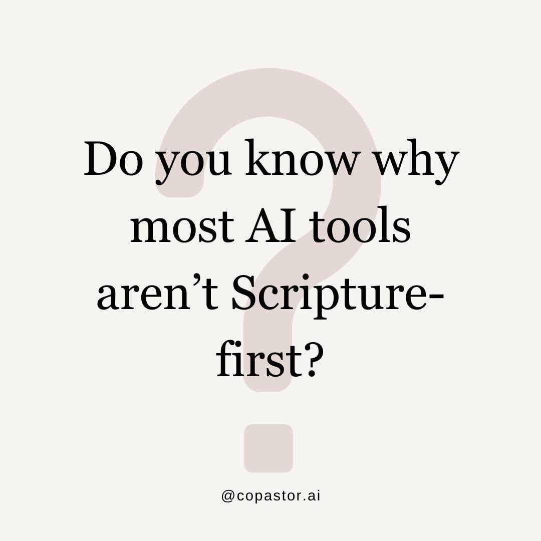copastor_ai's tweet photo. Most Al tools learn from: public internet data, books, articles, forums, seminars, trends and mainstream cultural values.
It reflects majority worldview, not biblical authority.
Scripture isn't the loudest voice online, so it isn't the dominant voice in training the model. https://t.co/H9JLsZZqIU