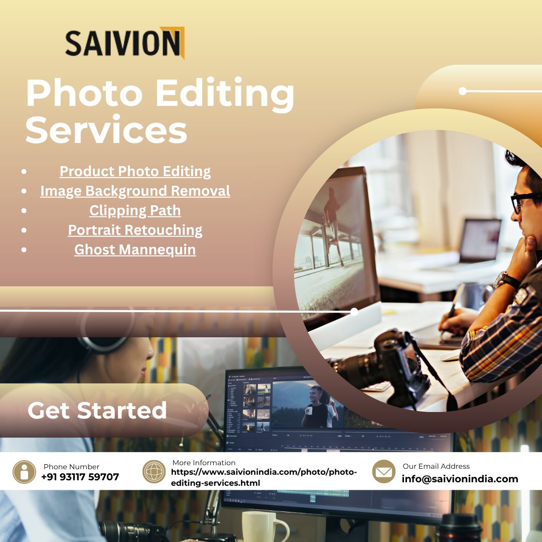 Upgrade your visuals with expert photo editing ✨

From retouching to background removal, Saivion India delivers fast &amp; high-quality results for every business need.

👉 saivionindia.com/photo/photo-ed…
📧 info@saivionindia.com
📞 +91 93117 59707

#PhotoEditing #Ecommerce #Design