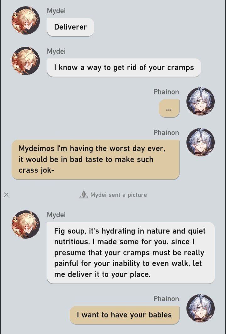 Hmmm1046677's tweet image. #myphai 

Mydei does the bare minimum and phainon folds like a lawn chair