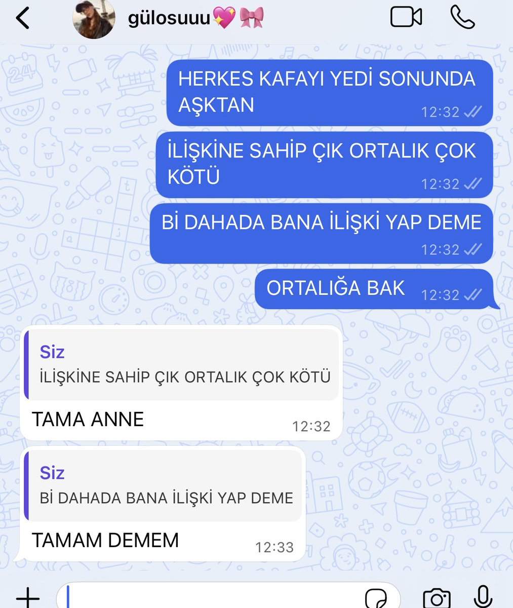ne çektiğimi bi ben bi Allah bi de gülo biliyor cidden
