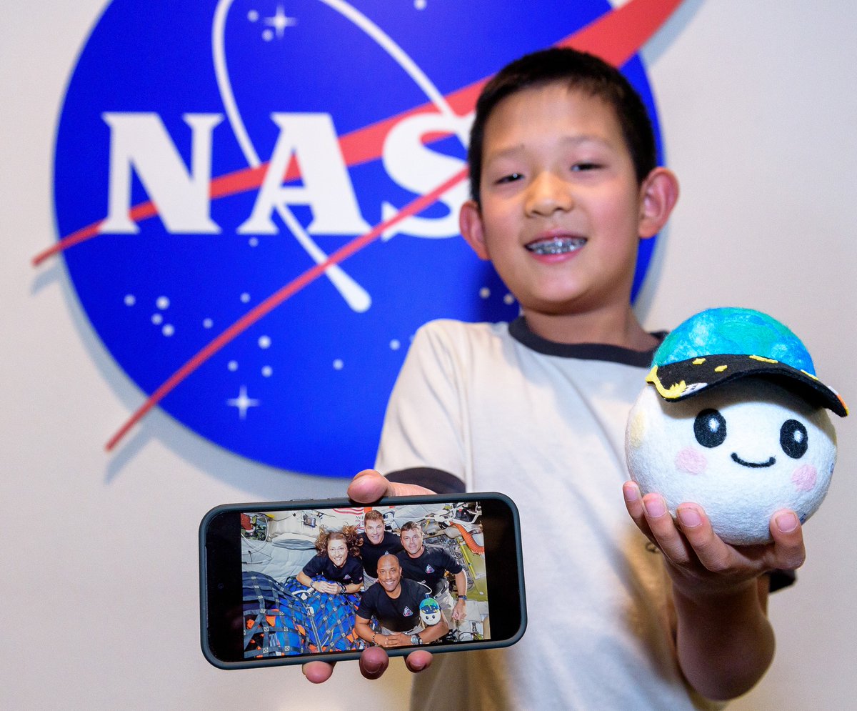 WAY TO GO, LUCAS! 🤍 Lucas Ye, the designer of the Artemis II mascot ...